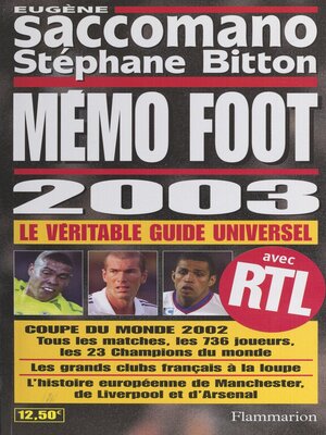 cover image of Mémo foot 2003